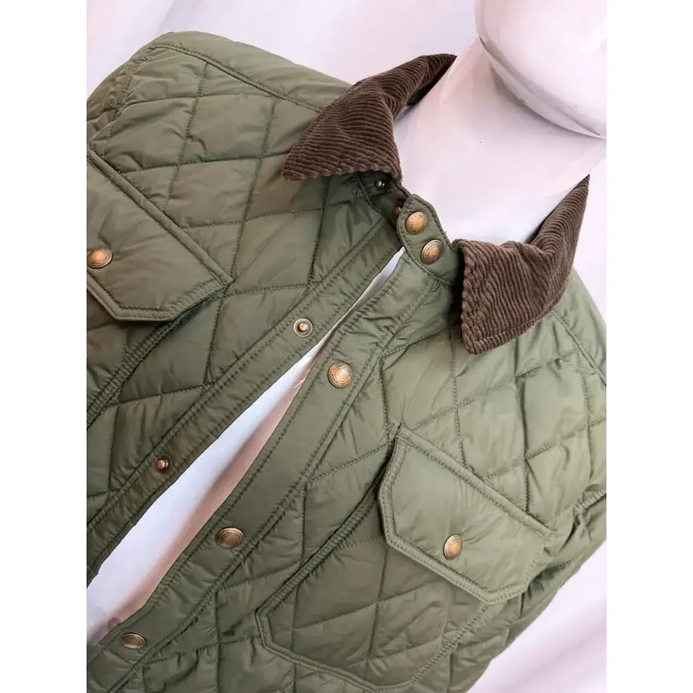 NWT! Polo Ralph Lauren Mens‎ Diamond Quilted Snap Button Field Barn Jacket XL
